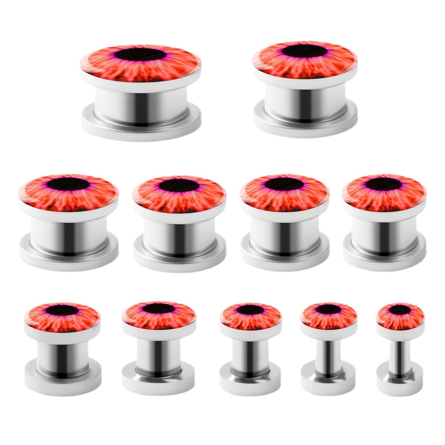 Stainless Steel Devil's Eye Ear Extender Exaggerated Personalized