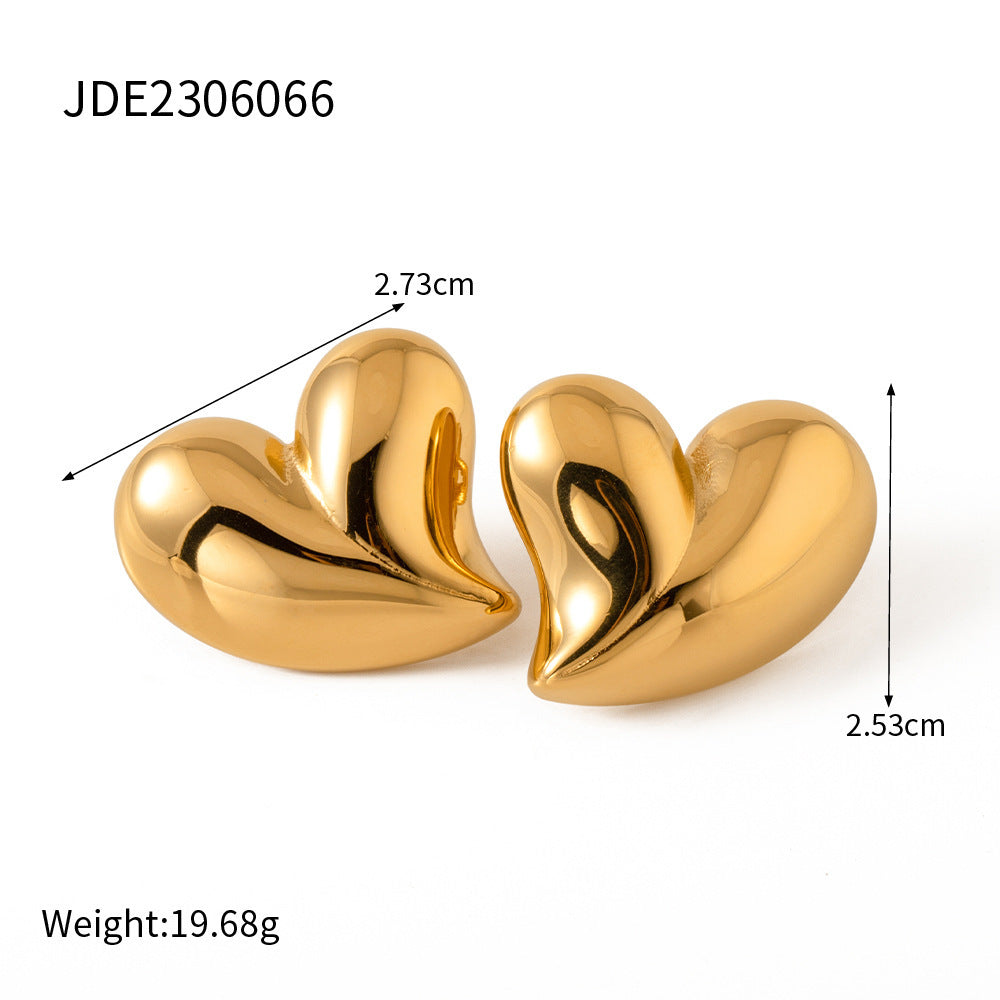 Stainless Steel Earrings Light Luxury High-grade Temperament
