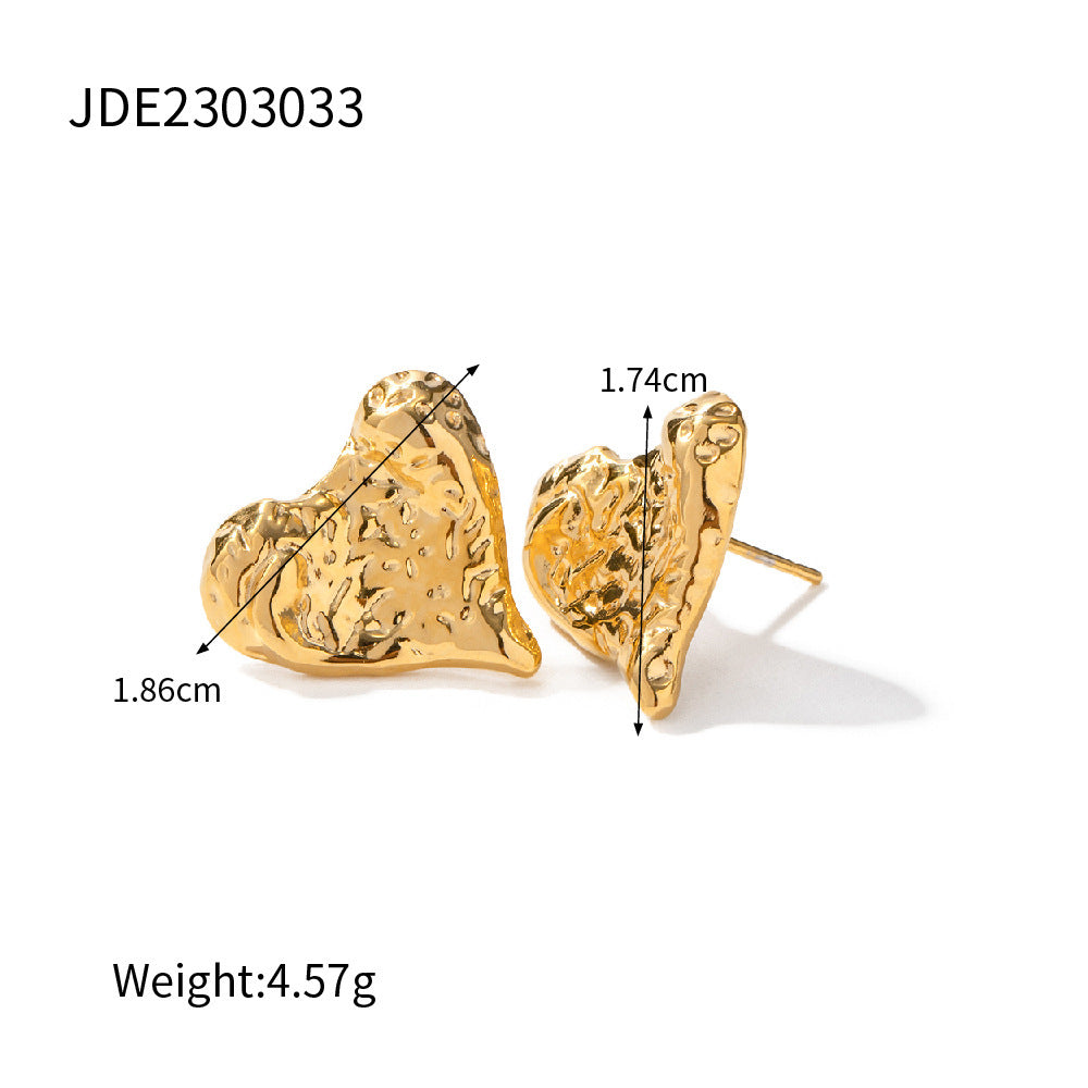 Stainless Steel Earrings Light Luxury High-grade Temperament