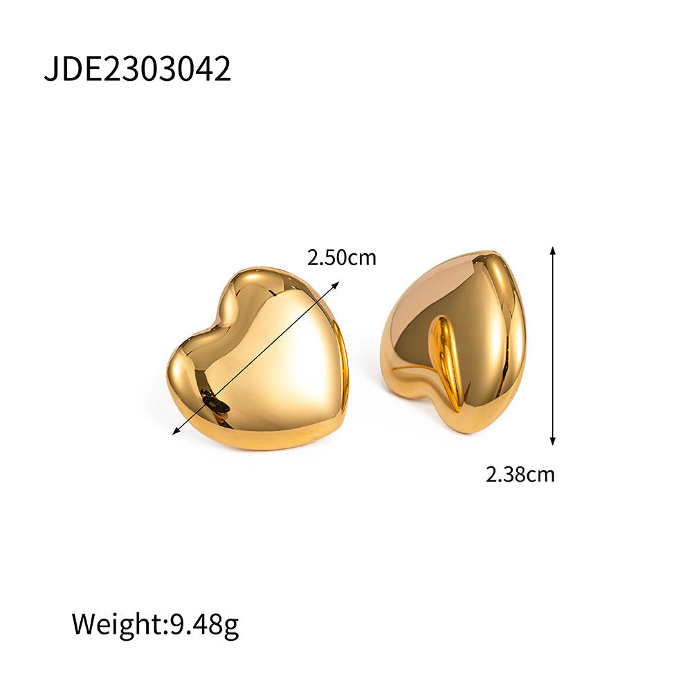 Stainless Steel Earrings Light Luxury High-grade Temperament