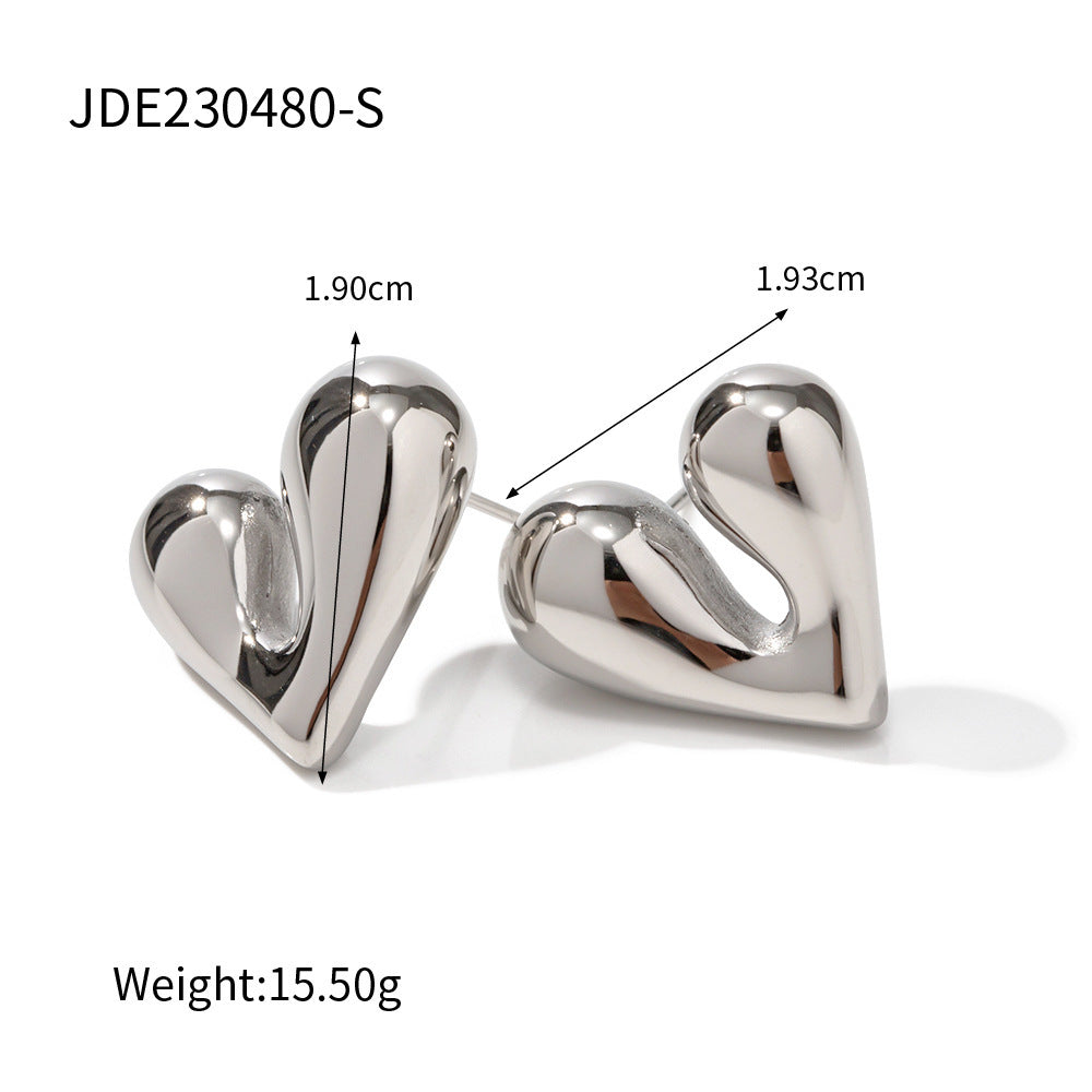 Stainless Steel Earrings Light Luxury High-grade Temperament