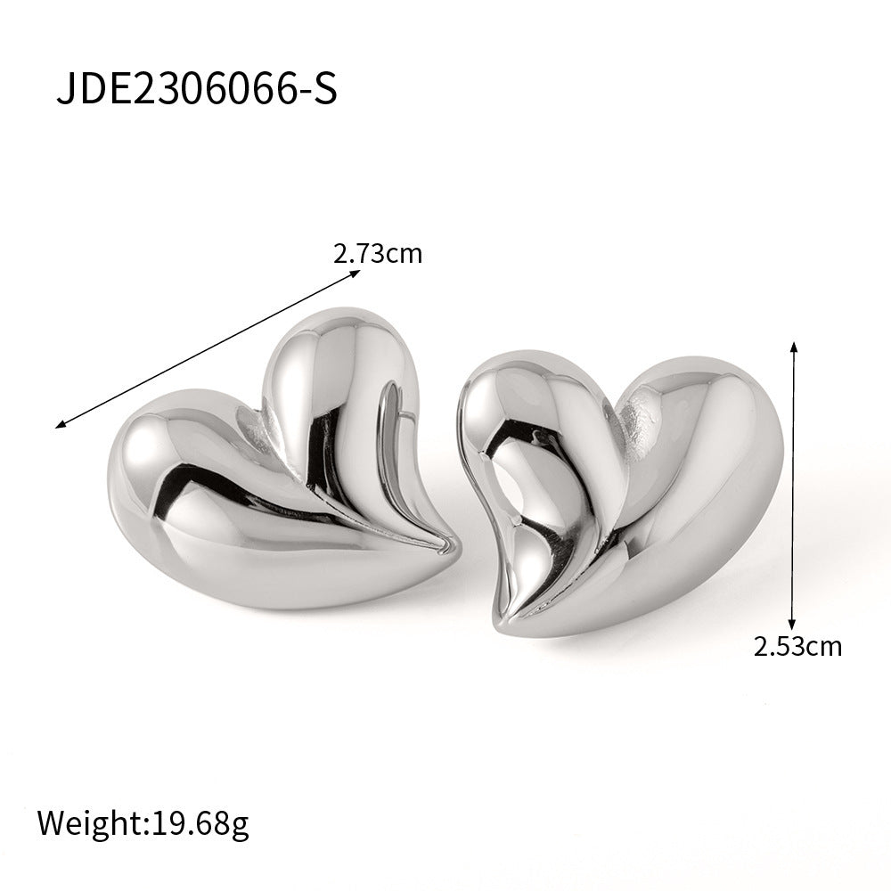 Stainless Steel Earrings Light Luxury High-grade Temperament