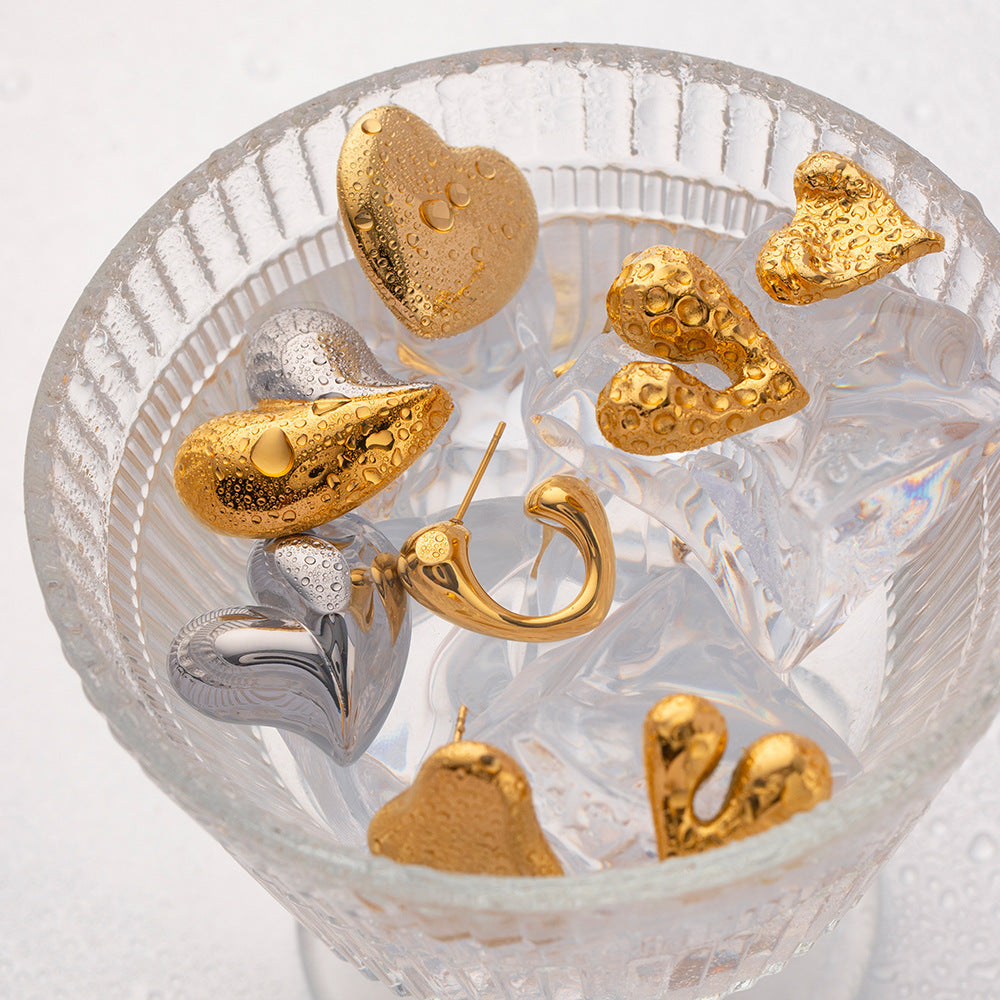 Stainless Steel Earrings Light Luxury High-grade Temperament